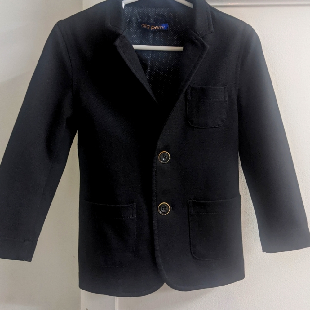 EUC Toddler Black Dress Blazer Slim 3T